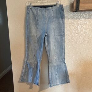 INC International Concepts Light Blue Wide Leg Jeans